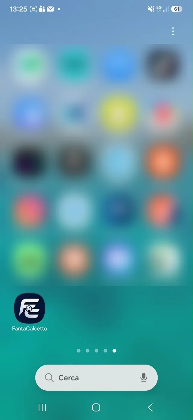 L'icona di FantaCalcetto sulla schermata Home di Android